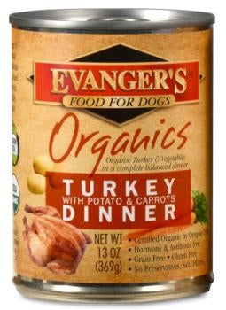 Evanger's Organics Turkey with Potato and Carrots Dinner - 13 oz.