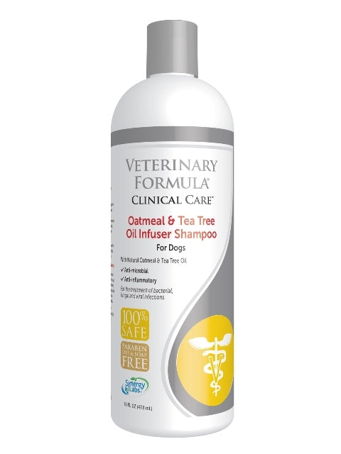 Synergy Labs Veterinary Formula Oatmeal & Tea Tree Oil Infuser Shampoo for Dogs - 16 fl. oz.