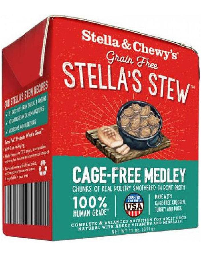 Stella & Chewy's Grain Free Stella's Stew Cage-Free Medley Recipe for Dogs - 11 oz.