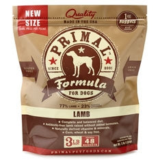 Primal Frozen Raw Canine Lamb Formula Nuggets - 3 lbs