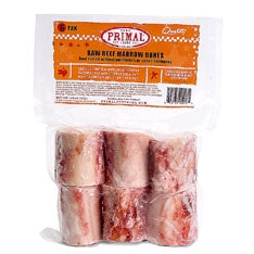 Primal Frozen Raw Beef Bones 2" - 6 Pak