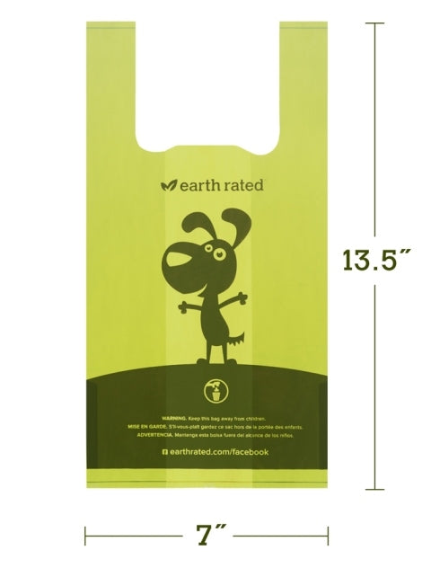 Earth Rated Poop Handle Bags Unscented  - 120 Bags