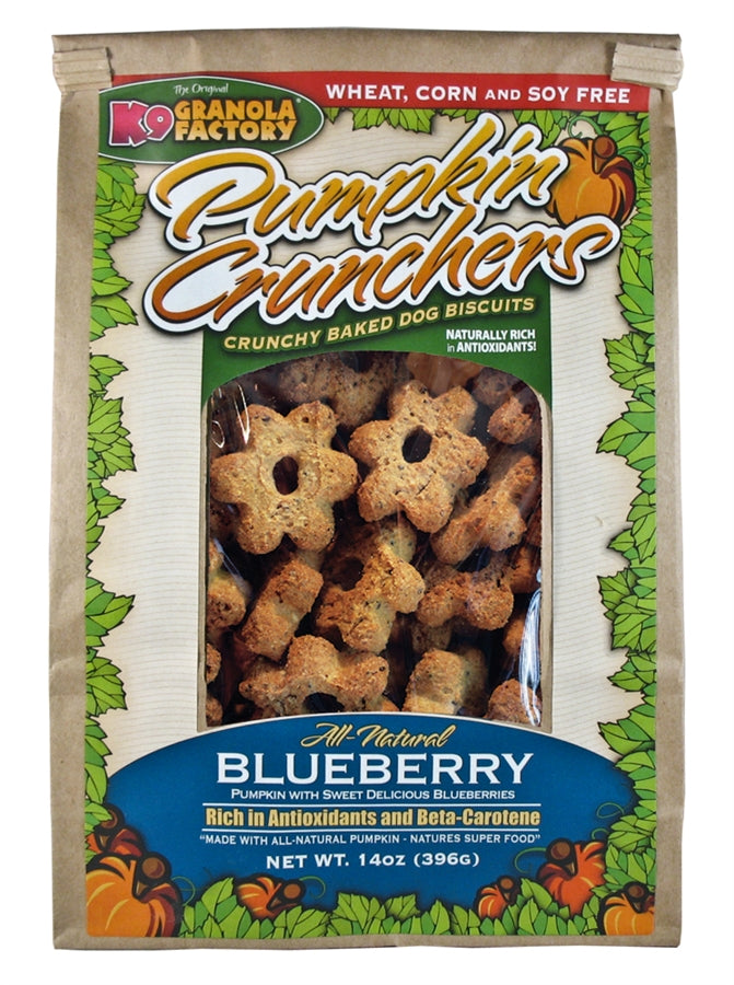 K9 Granola Factory Pumpkin Crunchers Blueberry Dog Treats - 14 oz.