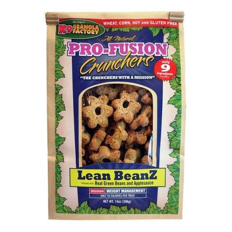 K9 Granola Factory Pro-Fusion Crunchers Lean Beanz Dog Treats- 14 oz.