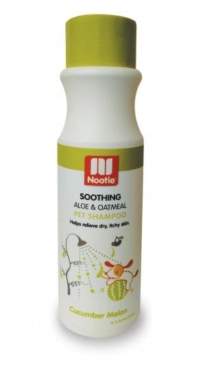 Nootie Soothing Aloe & Oatmeal Shampoo Cucumber Melon for Dogs - 16 fl oz