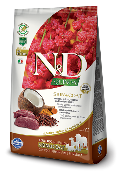 Farmina N&D Quinoa Skin & Coat Venison Dog Food