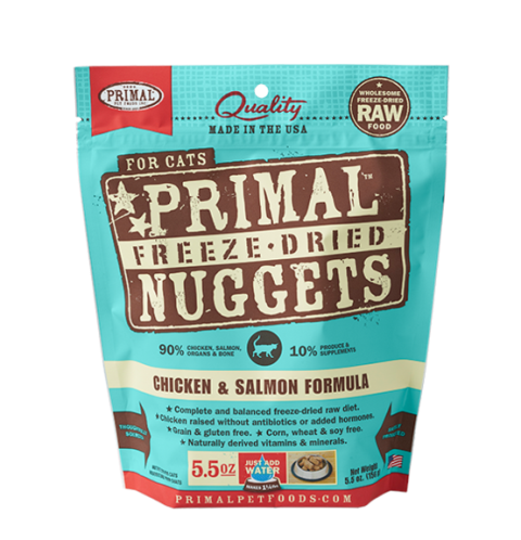 Primal Freeze Dried Chicken & Salmon Formula for Cats