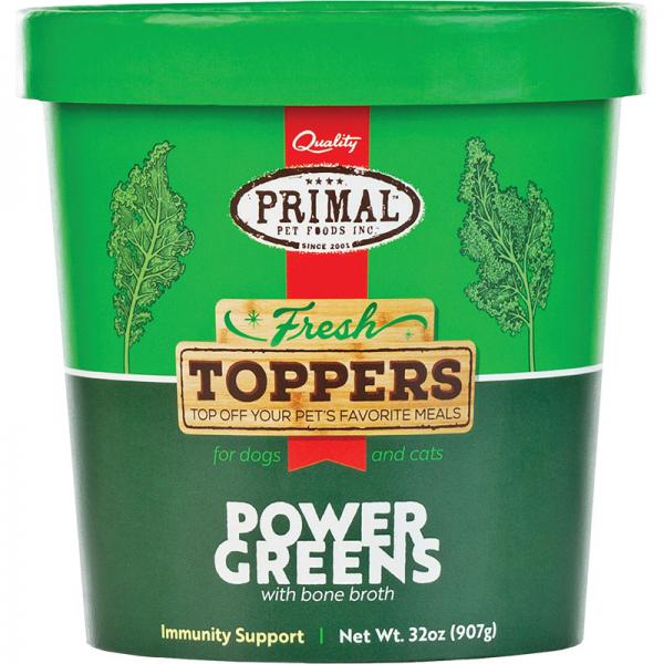 Primal Frozen Fresh Power Greens Toppers Go Healthy Pet