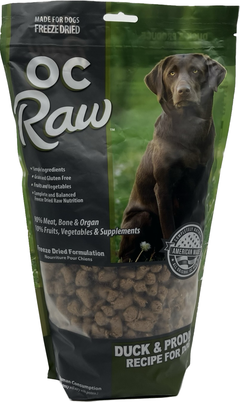 Oc Raw OC Raw Freeze Dried Duck & Produce Meaty Rox Dog Food – Go Healthy Pet