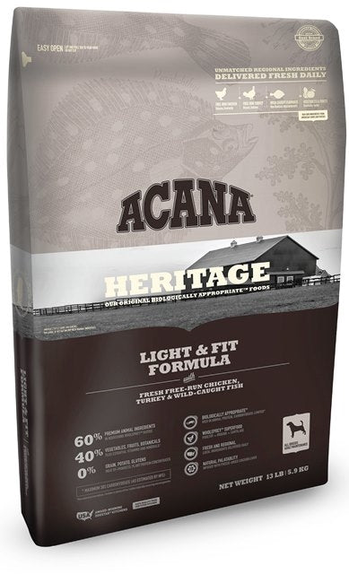 Acana Heritage Light & Fit Fomula Dog Food