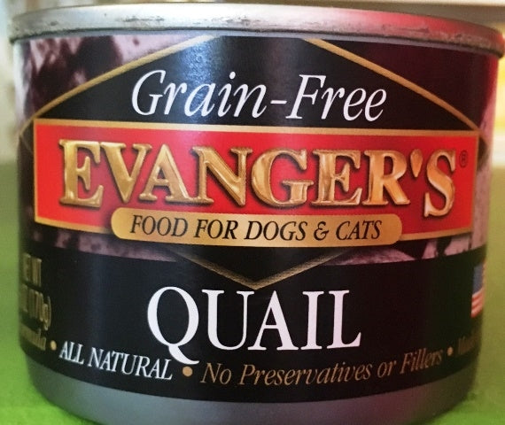 Evanger's Grain Free Quail - 6 oz.