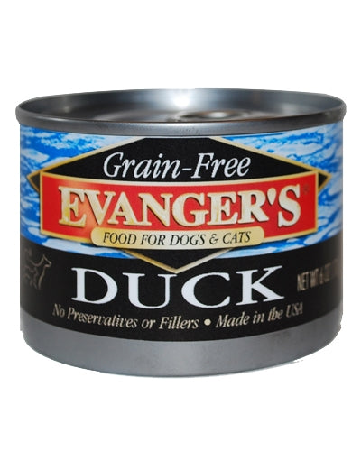 Evanger's Grain Free Duck - 6 oz.