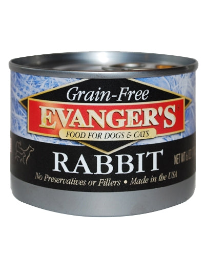 Evanger's Grain Free Rabbit - 6 oz.