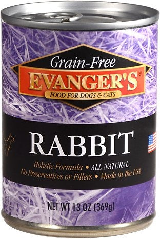 Evanger's Grain Free Rabbit - 13 oz.