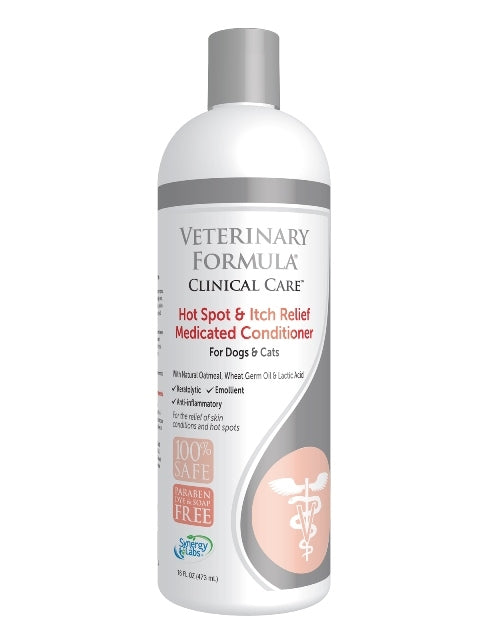 Synergy Labs Veterinary Formula Hot Spot & Itch Relief Conditioner for Dogs & Cats - 16 fl. oz.