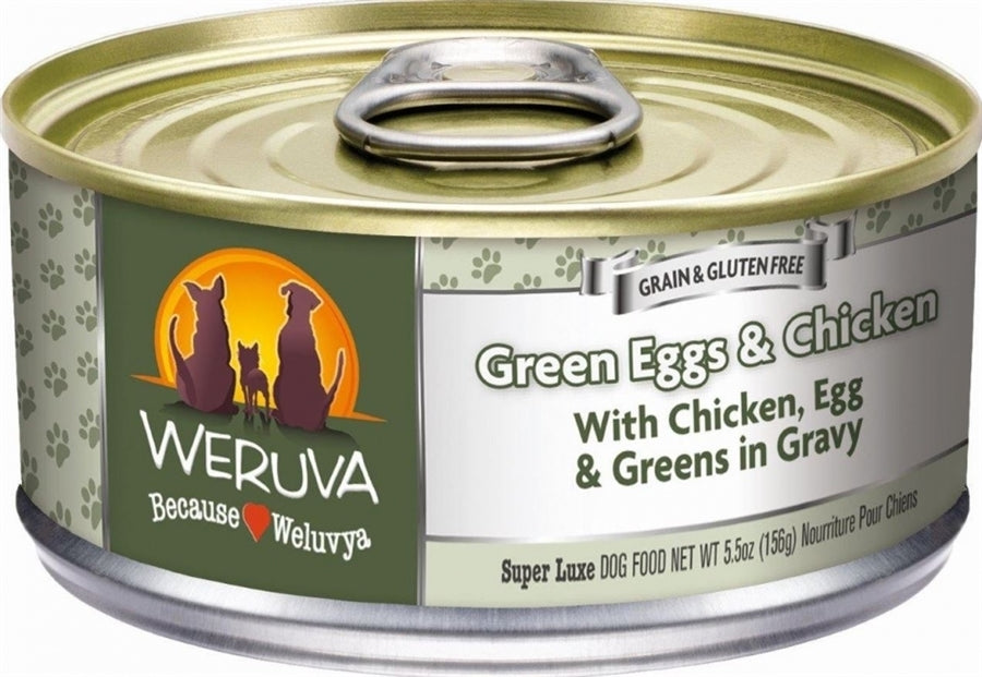 Weruva Green Eggs and Chicken for Dogs- 5.5 oz.