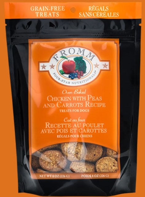 Fromm Grain Free Chicken with Peas and Carrots Recipe Treats for Dogs - 8 oz.