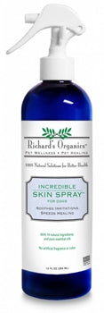 Richard's Organics Incredible Skin Spray for Dogs 12 fl oz