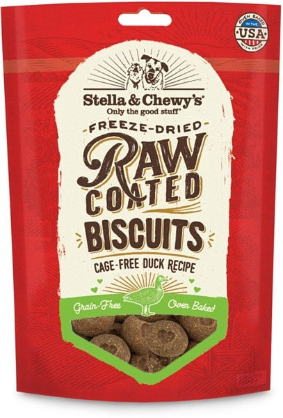Stella & Chewy's Freeze Dried Raw Coated Biscuits Duck for Dogs - 9 oz