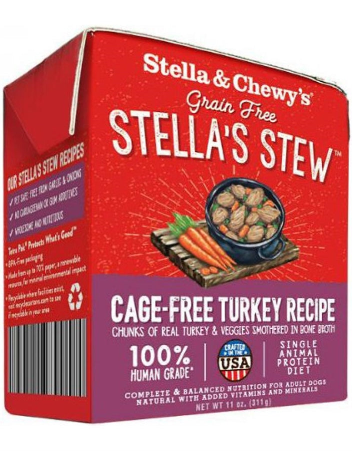 Stella & Chewy's Grain Free Stella's Stew Cage-Free Turkey Recipe for Dogs - 11 oz.