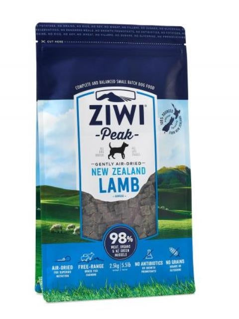 ZIWI Peak Gently Air-Dried New Zealand Lamb for Dogs