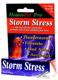 HomeoPet Storm Stress for Dogs up to 20 lbs - Safe, Gentle, 100% Natural