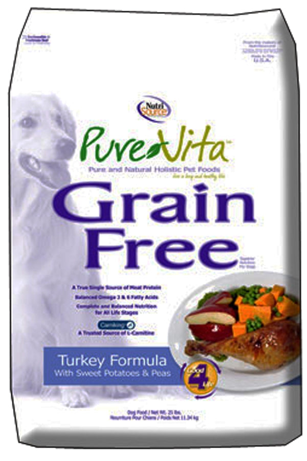 NutriSource Pure Vita Grain Free Turkey Formula Dog Food