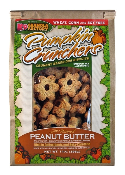 K9 Granola Factory Pumpkin Crunchers Peanut Butter & Banana Dog Treats - 14 oz.