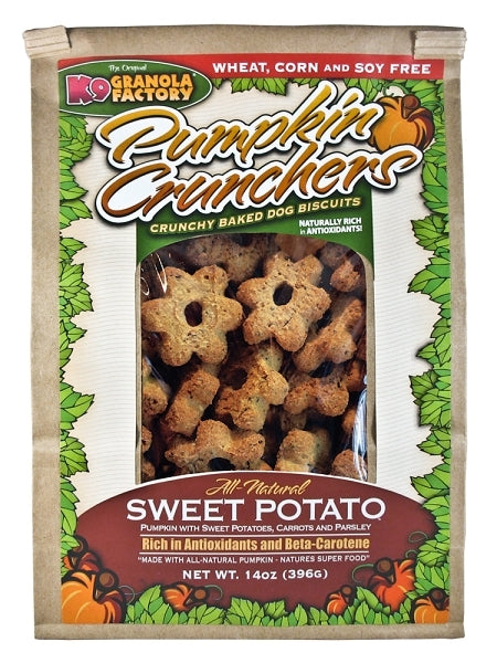 K9 Granola Factory Pumpkin Crunchers Sweet Potato Dog Treats - 14 oz.