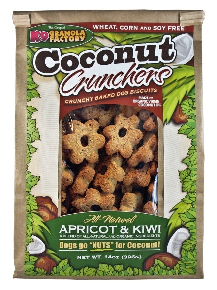 K9 Granola Factory Coconut Crunchers Apricot & Kiwi Dog Treats - 14 oz.