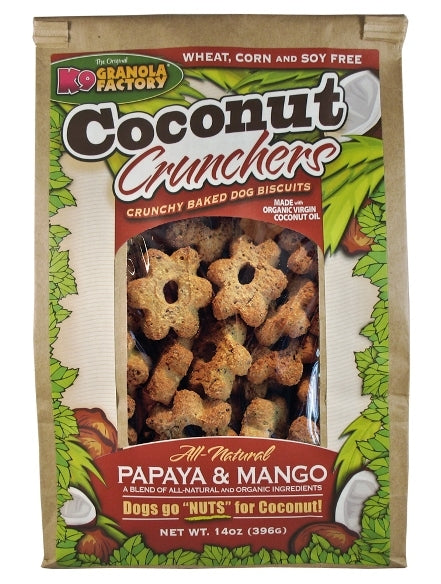 K9 Granola Factory Coconut Crunchers Papaya & Mango Dog Treats - 14 oz.