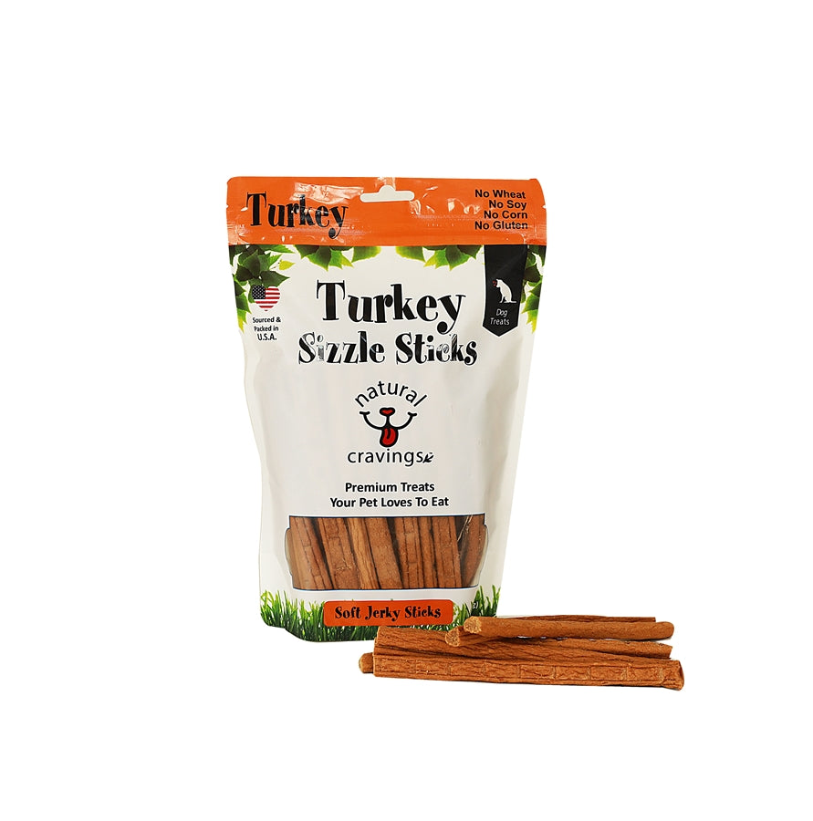 Natural Cravings Turkey Sizzle Sticks Dog Treat - 12 oz.