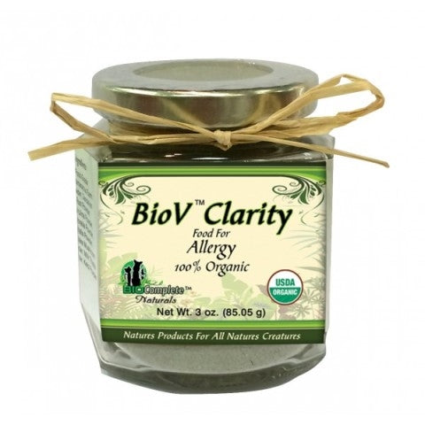 BioV Clarity Food for Allergy 100% Organic Supplement for Dogs - 3 oz.
