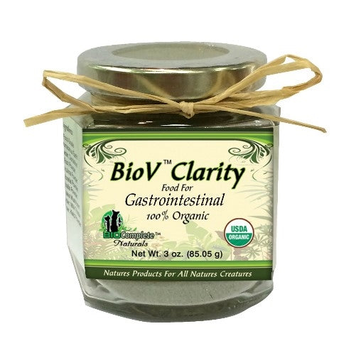 BioV Clarity Food for Gastrointestinal 100% Organic Supplement for Dogs - 3 oz.