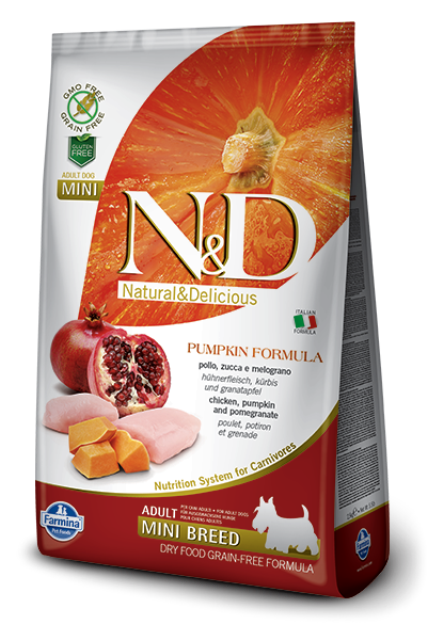 Farmina N&D Pumpkin Chicken & Pomegranate Mini Breed Adult Dog Food