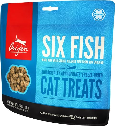 Orijen Freeze Dried Six Fish Cat Treat - 1.25 oz.