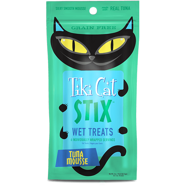 Tiki Cat Stix Wet Treats Tuna Mousse - 6 Tubes