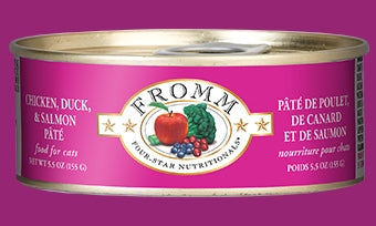 Fromm Chicken, Duck & Salmon Pate' for Cats - 5.5 oz.
