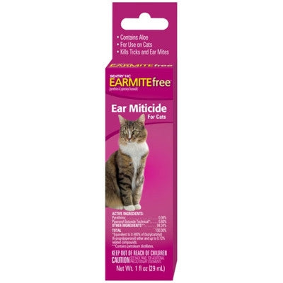 Zema Ear Miticide for Cats - 1fl oz