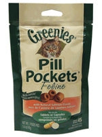 Feline Greenies Pill Pockets with Natural Salmon Flavor - 1.6 oz
