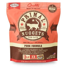 Primal Frozen Raw Pork for Cats - 3 lbs.