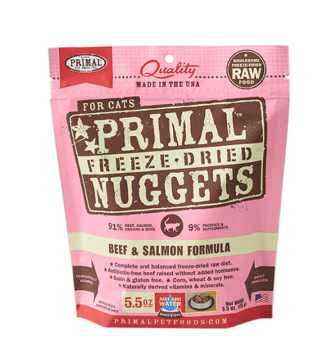Primal Freeze Dried Beef & Salmon Formula for Cats