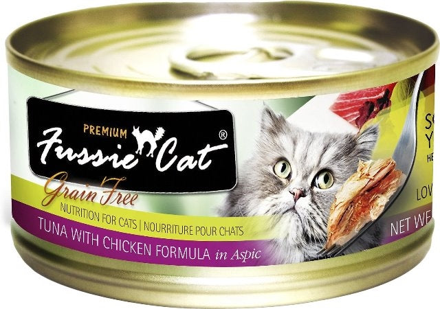 Fussie Cat Premium Grain Free Tuna with Chicken Formula - 2.8 oz.