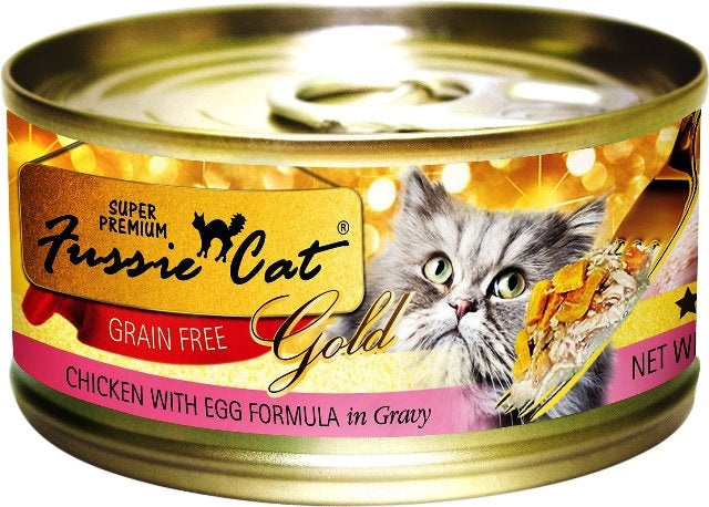 Fussie Cat Super Premium Grain Free Gold Chicken & Egg Formula - 2.82 oz.