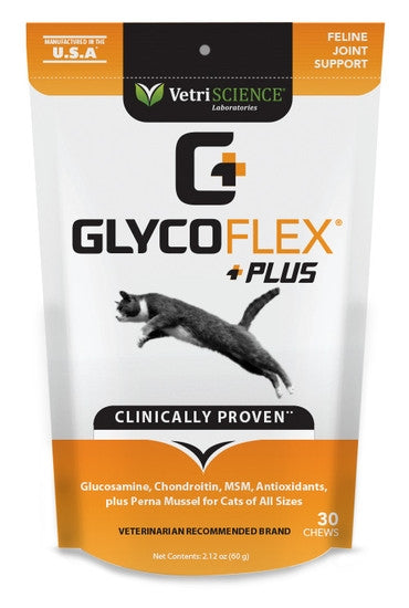 VetriSCIENCE G+ GlycoFlex Plus Feline Joint Support - 30 Chews