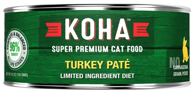 KOHA Limited Ingredient Diet – Turkey Pate Cat Food - 5.5 oz.