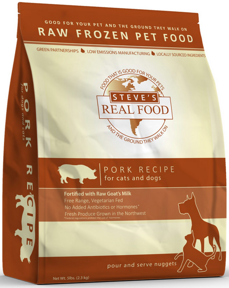 Steve s Real Food Frozen Raw Pork Diet Dog Food Go Healthy Pet