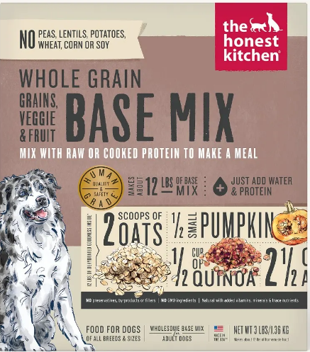 Dehydrated dog food base mix hot sale